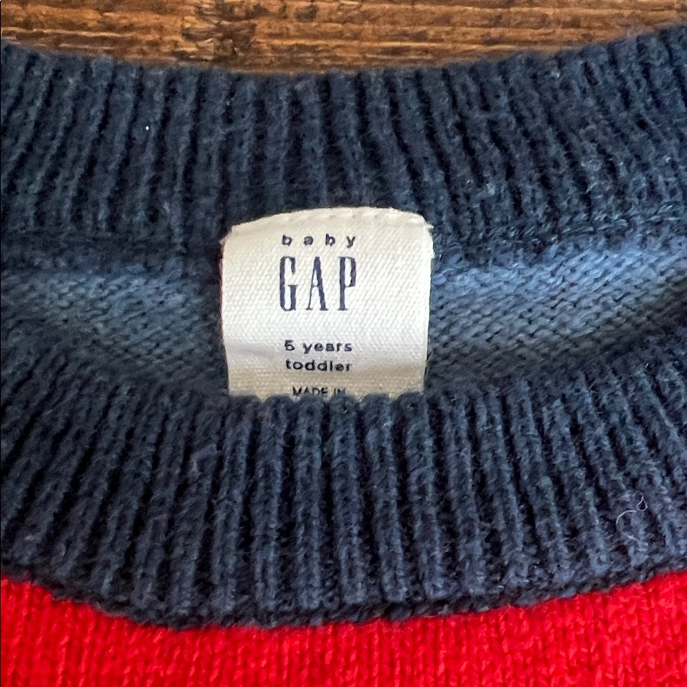 GAP Kids Multicolor Striped Crewneck Sweater - Picture 3 of 4